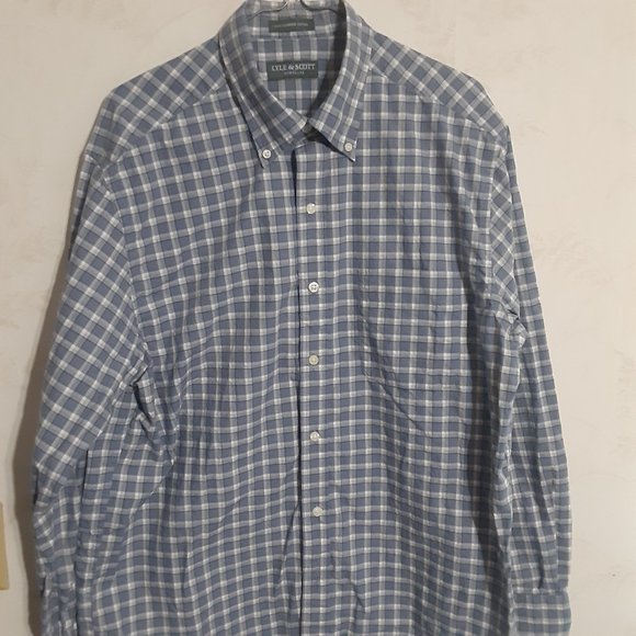 Lyle & Scott Men's Combed Cotton Button Down Long Sleeve Shirt in size L - Picture 2 of 4